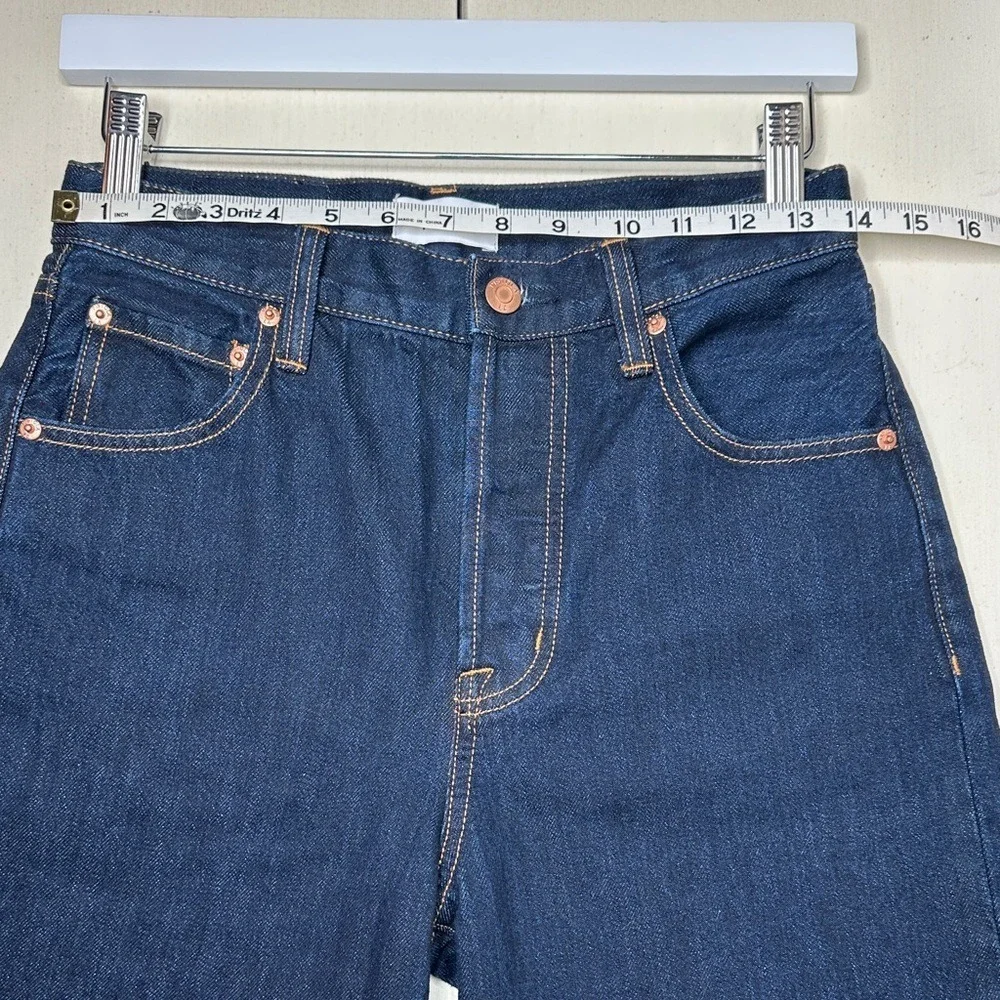 Pistola Women's Ryder High‎ Rise Cuffed Jeans in Countdown Dark Denim Blue 25P